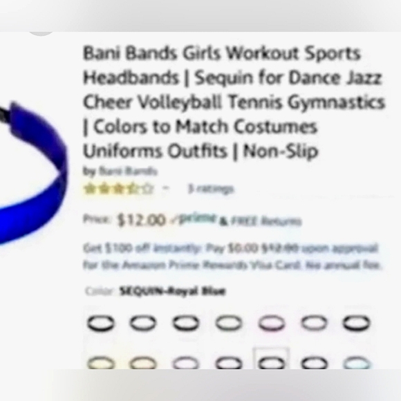 Sparkling Sequins Bani Bands Elastic Headbands NWT - Picture 15 of 15